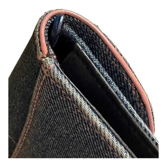 Vintage Dior Denim Long Saddle Wallet - Picture 8 of 15